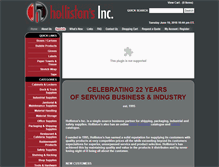 Tablet Screenshot of hollistons.com